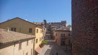 Blick über die Dächer von Gradara