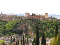 Granada, Blick auf die Alhambra