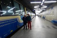 Im Untergrundbahnhof der Centovalli Bahn