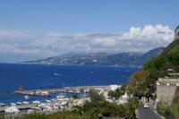 Blick von oben auf Marina Grande