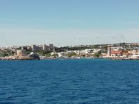 Blick vom Schiff auf Rhodos