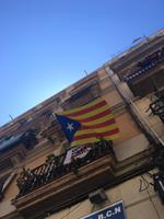 Katalanische Flagge als Zeichen der Unabha¨ngigkeit