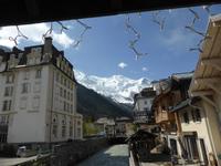 Chamonix - Arve mit Mont Blanc Massiv