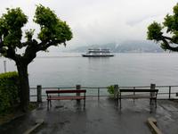 Blick über den verregneten Comersee.