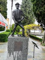 .... und spielte hier Boccia immer mit Hut und Krawatte.