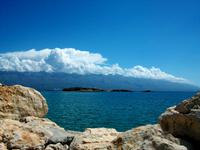 Rab. Blick zum Velebitgebirge 