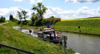 Unser Schiff auf dem Oberlandkanal
