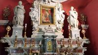 165b Bucht von Kotor, Altar der Kirche Maria auf dem Felsen
