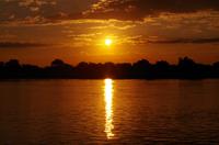 Sundowner auf dem Kavango