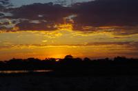 Sundowner auf dem Kavango