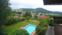 Blick vom Balkon, Semriacher Hof