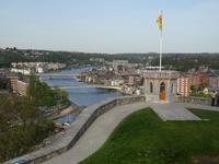 Namur, Zusammenfluss von Maas und Sambre