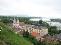 Esztergom - Blick von der Sankt-Adalbert-Kathedrale zur Donau