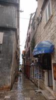 Der Regen hat die Gassen leer gefegt, Korcula