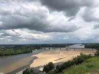 Blick auf die Loire mit Niedrigwasser