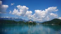 Insel im Bleder See
