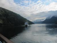 Einlaufen nach Hellesylt