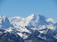 Auf dem Stanserhorn Mönch, Eiger mit Nordwand und Jungfrau