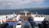 Gut geladen und schnell unterwegs - unsere Fähre Cairnryan-Belfast