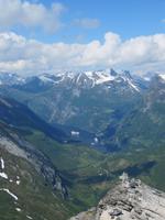 Blick vom Danslibba auf den Geirangerfjord