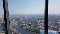 Moskau, Moscow City, Blick vom Federation Tower