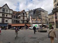Rouen Platz vor der Kirche St.Maclou