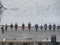 Verabschiedung mit schottischer Folklore