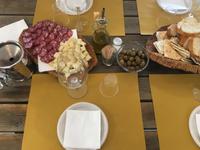 Antipasti bei der Weinverkostung