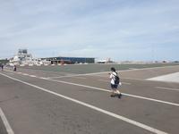 Landebahn in Gibraltar am Flughafen