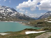 herrliche Aussicht am Berninapass