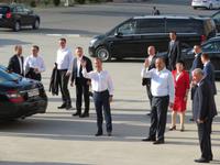 Dmitri Medwedew winkt den Eberhardt-Gästen zu ;-)