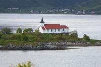 Kirche Sildpolnes auf den Lofoten