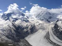 Blick auf die Gletscher am Gornergrad