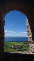 Blick von der Ruine auf den Vätternsee