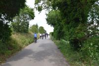 schmale asphaltierte Radwege über die hügelige Insel Jersey