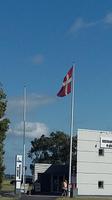 Dänemark zeigt Flagge