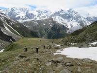 Aufstieg über dem Rosimboden