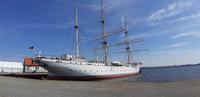 Gorch Fock im Hafen von Sralsund