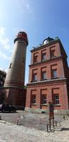 Neuer Leuchtturm links und Schinkelturm rechts