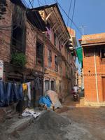 Nepal - Bhaktapur, Straßenfront
