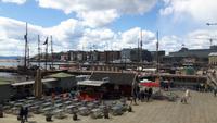 Oslo - Rathausplatz am Oslofjord