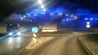 Kreisverkehr im Tunnel 