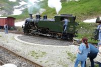 Die Lok wird gedreht