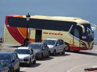 Unser Bus am Abgrund