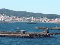 Muschelflöße in der Bucht von Arousa