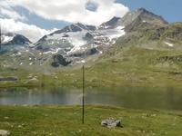 An der Station Ospizio Bernina