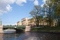 Bootsfahrt auf der Newa