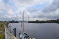 Ankunft in Glasgow - Clyde und Glasgow Tower