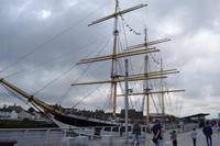 Ankunft in Glasgow - Segelschiff am Riverside Museum