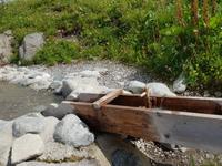 Wasserlauf an der Kanzelwand